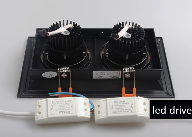 Recessed Square LED Dimmable Downlight COB 10w 20W 30w LED Spot light LED decoration Ceiling Lamp