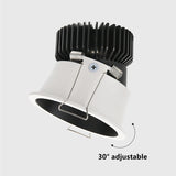 Anti-glare Downlight Round LED Spot Lights 7W 12W 24W Dimmable 110V 220v 38° Ceiling Lamp Warm white For Living Room Lighting