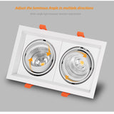 Super Bright Square Dimmable LED Downlight, COB, 10w, 20W, 30w, Decoration  Spotlight, Ceiling Lamp, AC85-265v, 1pcs
