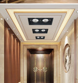 Super Bright Square Dimmable LED Downlight, COB, 10w, 20W, 30w, Decoration  Spotlight, Ceiling Lamp, AC85-265v, 1pcs