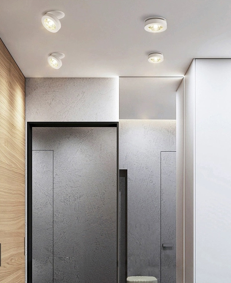 Dimmable Slim Ceiling Light, Dimmable LED Downlight, 5W, 7W, 10W, 12W, Round, Foldable, 360 Degree Rotatable, LED Spotlight