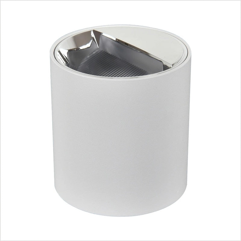 NEW Circular Aviation Aluminum Surface Mounted Ceiling Downlight White Black LED Spotlight 18W 30W 12° Dimmable 110V 220V