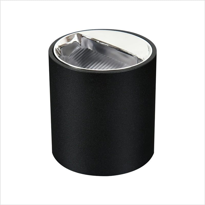 NEW Circular Aviation Aluminum Surface Mounted Ceiling Downlight White Black LED Spotlight 18W 30W 12° Dimmable 110V 220V