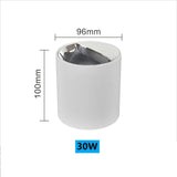 NEW Circular Aviation Aluminum Surface Mounted Ceiling Downlight White Black LED Spotlight 18W 30W 12° Dimmable 110V 220V