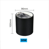 NEW Circular Aviation Aluminum Surface Mounted Ceiling Downlight White Black LED Spotlight 18W 30W 12° Dimmable 110V 220V