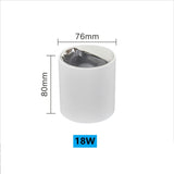 NEW Circular Aviation Aluminum Surface Mounted Ceiling Downlight White Black LED Spotlight 18W 30W 12° Dimmable 110V 220V