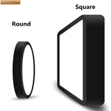 LED Panel Light black 9w 12W 18W 24w Surface Mounted LED Ceiling Lights AC85-265V Round Square LED Downlight