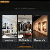 LED Panel Light black 9w 12W 18W 24w Surface Mounted LED Ceiling Lights AC85-265V Round Square LED Downlight