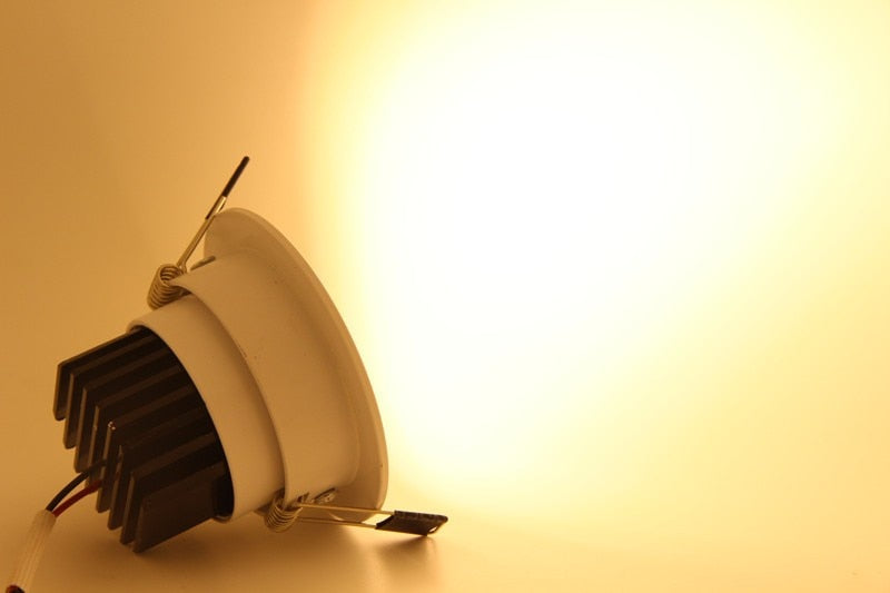 Dimmable LED Downlight 110v 220v Spot LED DownLights 5W 7W 9W 12W cob LED Spot Recessed down lights white