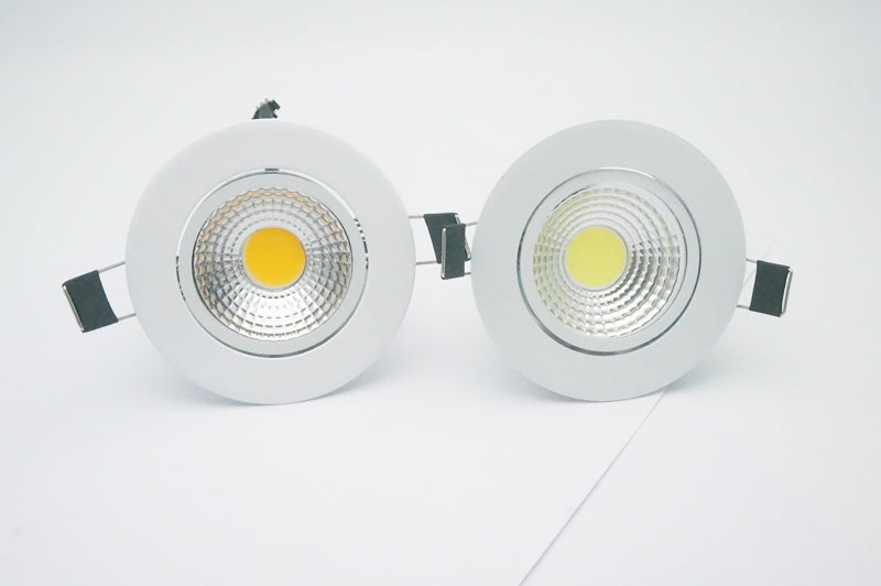 Dimmable LED Downlight 110v 220v Spot LED DownLights 5W 7W 9W 12W cob LED Spot Recessed down lights white