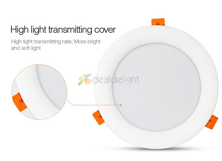 Milight 18W RGB+CCT Led Downlight FUT065 Color temperature Brightness Adjustable Wireless WIFI APP Control AC100-240V