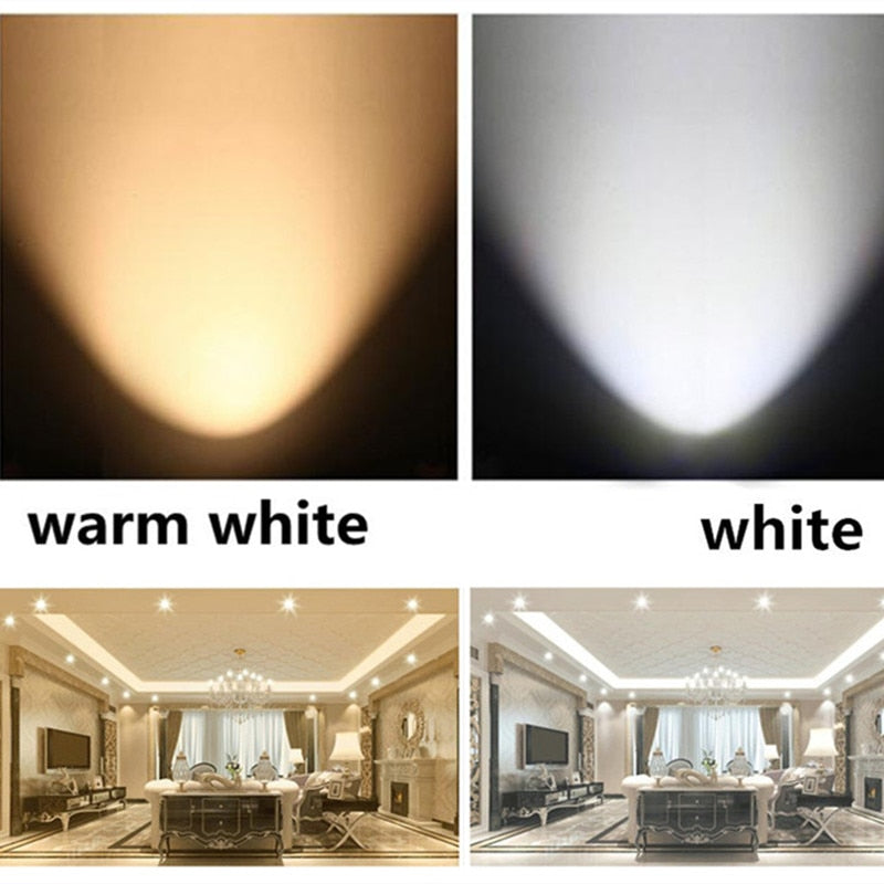 RGB Colorful LED Ceiling Downlight 3W 220V Retro Round Recessed Ceiling Lamp Bulb Bedroom Kitchen Indoor LED Spot Lighting