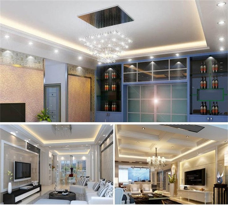 RGB Colorful LED Ceiling Downlight 3W 220V Retro Round Recessed Ceiling Lamp Bulb Bedroom Kitchen Indoor LED Spot Lighting