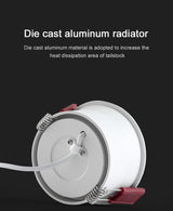 Dimmable Surface Mounted LED COB Downlight 5W/7W/9W/15W LED Lamp AC85V-265V Ceiling Spot Light with LED Driver White/Warm White