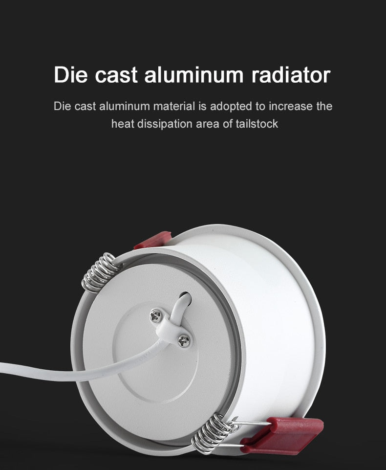 Dimmable Surface Mounted LED COB Downlight 5W/7W/9W/15W LED Lamp AC85V-265V Ceiling Spot Light with LED Driver White/Warm White