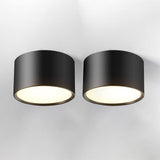 LED Surface Mounted Downlight Indoor Ceiling Lamp Black Aluminum Accent Spot Lighting Fixture for Living Room Corridor Kitchen