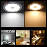 LED Downlight 220V Sound Infrared control White /Warm White Recessed in LED Ceiling Downlight Light 3W 5W 7W 9W 18W Spotlight