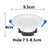 Dimmable LED Ceiling Light 85-265V 7W Round Recessed 10/20 Pack 3 Color Down Light Home Light Downlight Ceiling Lamp