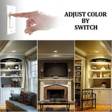 Dimmable LED Ceiling Light 85-265V 7W Round Recessed 10/20 Pack 3 Color Down Light Home Light Downlight Ceiling Lamp