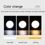 Downlight 3 colors in 1 Lamp 2pcs/lot 5W Natural White/Warm/Cold 5w LED Spot Light Indoor Recessed Lamp AC 220V LED Spotlight