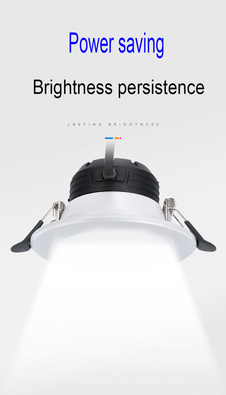 Downlight 3 colors in 1 Lamp 2pcs/lot 5W Natural White/Warm/Cold 5w LED Spot Light Indoor Recessed Lamp AC 220V LED Spotlight