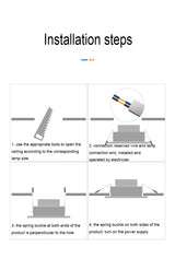 Downlight 3 colors in 1 Lamp 2pcs/lot 5W Natural White/Warm/Cold 5w LED Spot Light Indoor Recessed Lamp AC 220V LED Spotlight