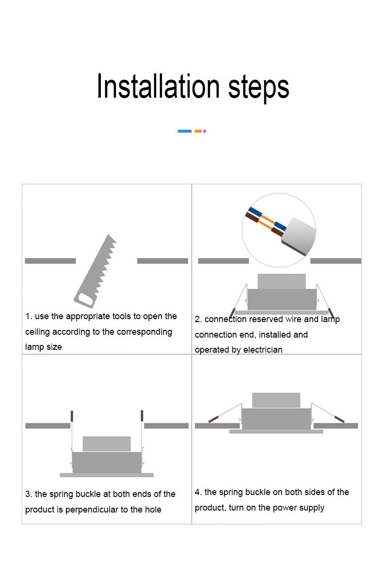 Downlight 3 colors in 1 Lamp 2pcs/lot 5W Natural White/Warm/Cold 5w LED Spot Light Indoor Recessed Lamp AC 220V LED Spotlight