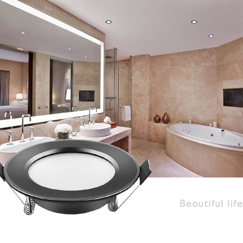 LED Downlight 220V 230V Waterproof Ceiling lamp 3w 5w 7w 9w Aluminum Recessed Downlight Round LED Panel Spotlight Indoor Lighting