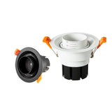 Zoom Beam Angle Adjustable 15/45/60 Degrees LED COB Recessed Downlight 12W 18W 20W LED Ceiling Spot Light for Picture Background