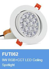 Waterproof MILIGHT FUT061 062 063 064 065 066 068 069 LED Downlight Ceiling Spotlight AC100 - 240V 6W 9W 12W 15W 18W 25W RGB+CCT