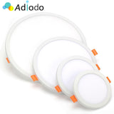 LED Panel Lights Ultra-thin Surface Downlight 6W 8W 15W 20W 220V Square Round Panel Light White/Warm Indoor Bedroom LED Light