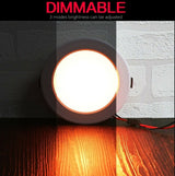 Dimmable LED Downlight RGB 4Pcs Remote Control Recessed Ceiling Lamp 85-265V