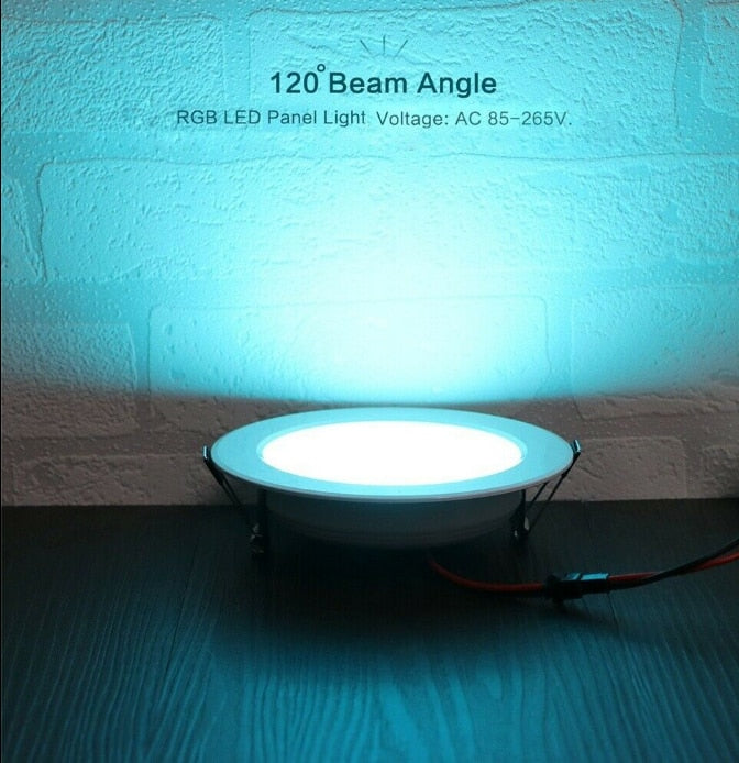 Dimmable LED Downlight RGB 4Pcs Remote Control Recessed Ceiling Lamp 85-265V