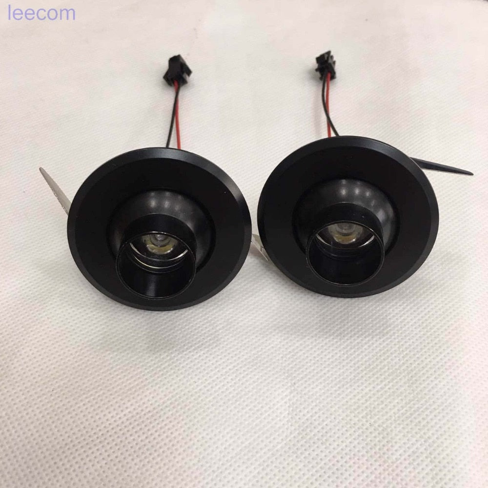 Led Mini Cabinet Downlight 1w Diameter 5pcs/lot 48mm Ac85-277v Silver Frame Recessed Ceiling No Flicker S