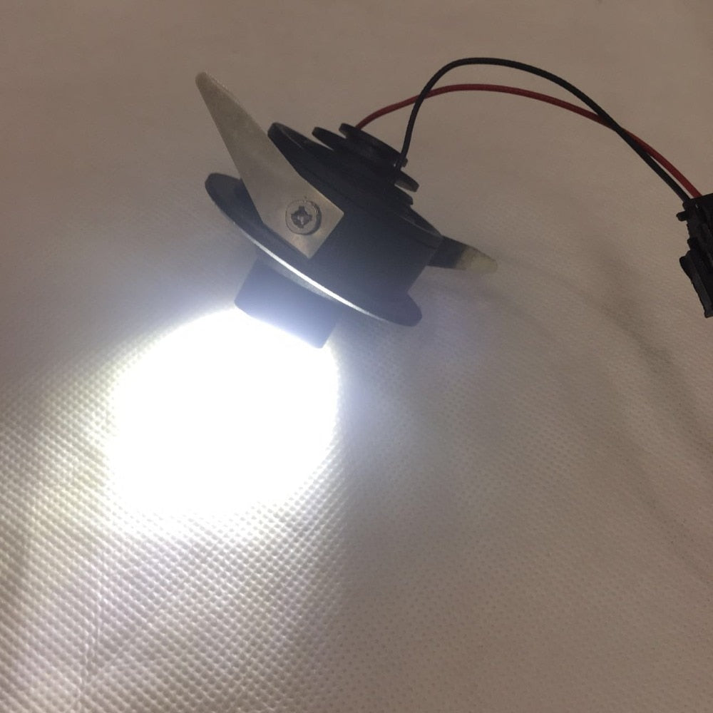 Led Mini Cabinet Downlight 1w Diameter 5pcs/lot 48mm Ac85-277v Silver Frame Recessed Ceiling No Flicker S