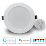 LED Downlight WiFi Smart APP Dimming Round Spot Light 10W RGB Color Change Warm Cool Light Work with Alexa Google Home