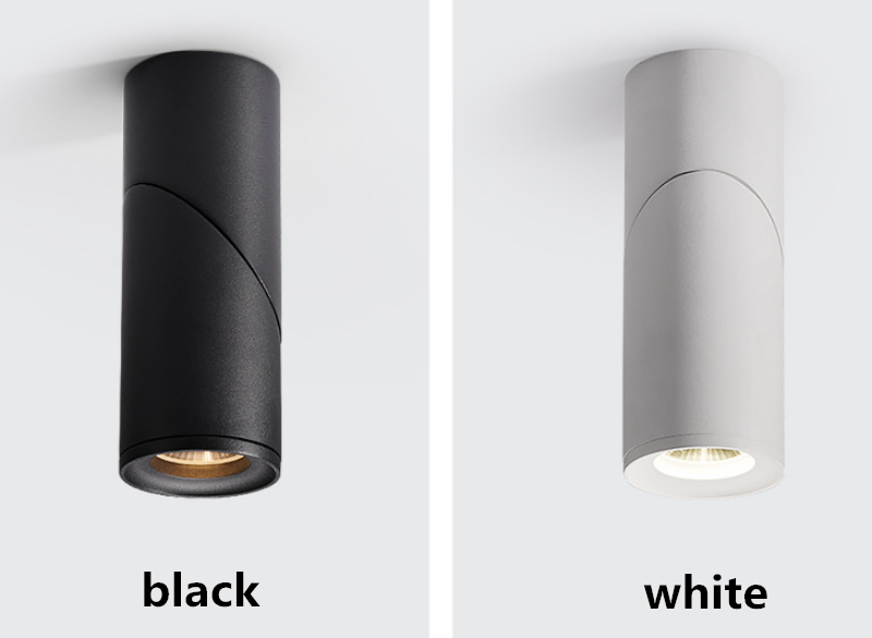 Surface Mounted Dimmable Cylinder LED Downlights 7W 9W 12W 15W  COB Ceiling Spot Lights AC85~265V Round Lamps Lndoor Lighting