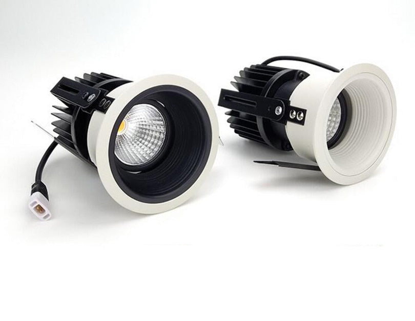 LED Recessed Ceiling 110V 120V 220V 230V 10W 15W 20W COB Lamps Down Light Downlight  for Home Hotel Shop Stores Lights