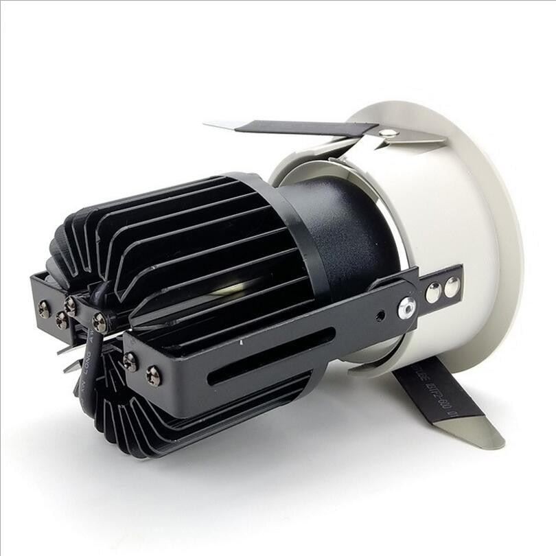 LED Recessed Ceiling 110V 120V 220V 230V 10W 15W 20W COB Lamps Down Light Downlight  for Home Hotel Shop Stores Lights