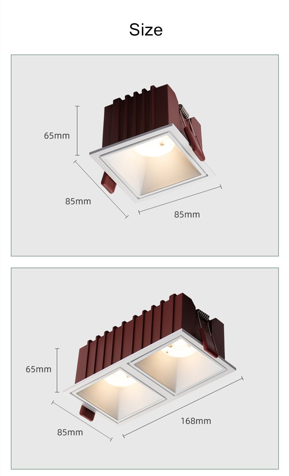 Recessed Ceiling Downlights 7W 12W Embedded Spot Lights Living room Bedroom Kitchen Indoor Lighting 220V