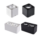 Dimmable Square LED Mounted Down Lamp LED Ceiling Lights 15W 30W AC110V 220V Downlight Direction Adjustable Indoor Lighting