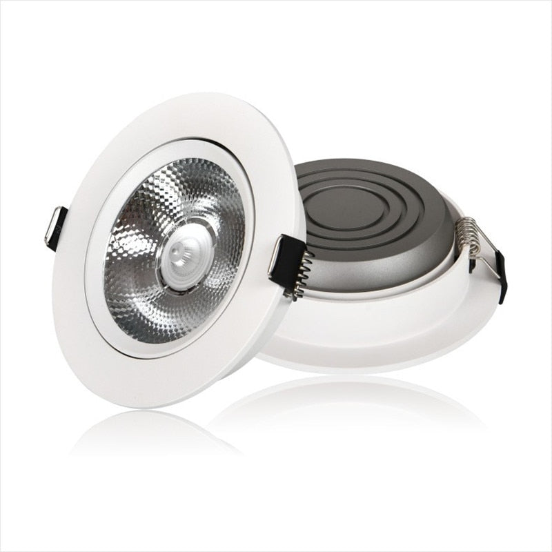 LED Round COB Downlight Ultra-Thin Embedded 3W-25W AC 90-260V Anti-Glare Spotlight 3000K 4000K 6000K For Home Lighting
