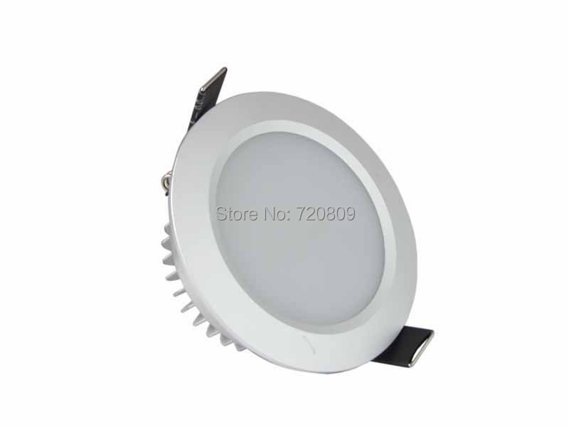 LED Downlight 10pcs/lot 5w High Power Frosted Silver LED Downlight Recessed Ceiling Lamp Indoor Lighting AC85-265V