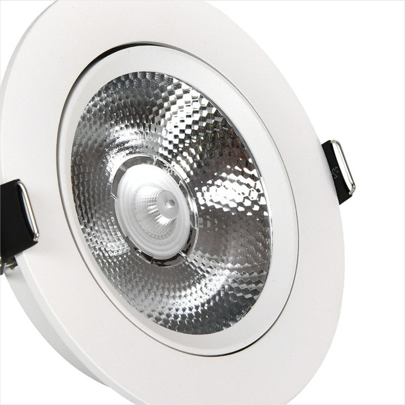 LED Round COB Downlight Ultra-Thin Embedded 3W-25W AC 90-260V Anti-Glare Spotlight 3000K 4000K 6000K For Home Lighting