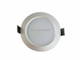 LED Downlight 10pcs/lot 5w High Power Frosted Silver LED Downlight Recessed Ceiling Lamp Indoor Lighting AC85-265V