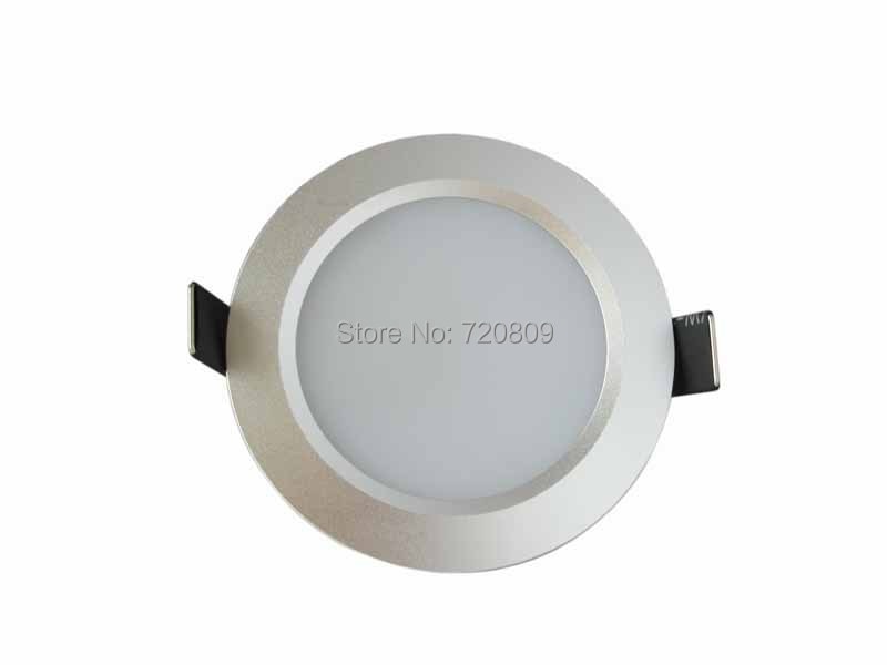LED Downlight 10pcs/lot 5w High Power Frosted Silver LED Downlight Recessed Ceiling Lamp Indoor Lighting AC85-265V