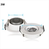 LED Round COB Downlight Ultra-Thin Embedded 3W-25W AC 90-260V Anti-Glare Spotlight 3000K 4000K 6000K For Home Lighting