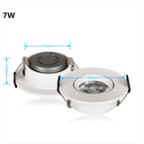 LED Round COB Downlight Ultra-Thin Embedded 3W-25W AC 90-260V Anti-Glare Spotlight 3000K 4000K 6000K For Home Lighting