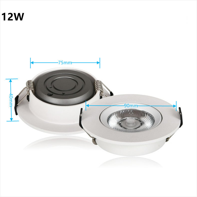 LED Round COB Downlight Ultra-Thin Embedded 3W-25W AC 90-260V Anti-Glare Spotlight 3000K 4000K 6000K For Home Lighting