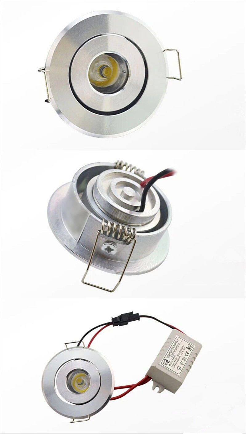 Led Downlight Cob 3W Dimmable Mini Spotlight DC12V Ceiling Recessed Downlight Emits Red Blue Green Light Cold Warm White Lamp